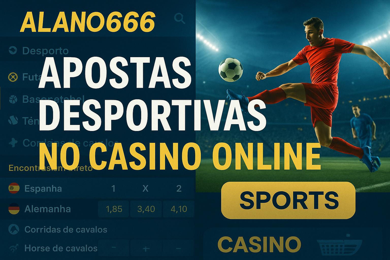 Apostas esportivas no cassino online ALANO666